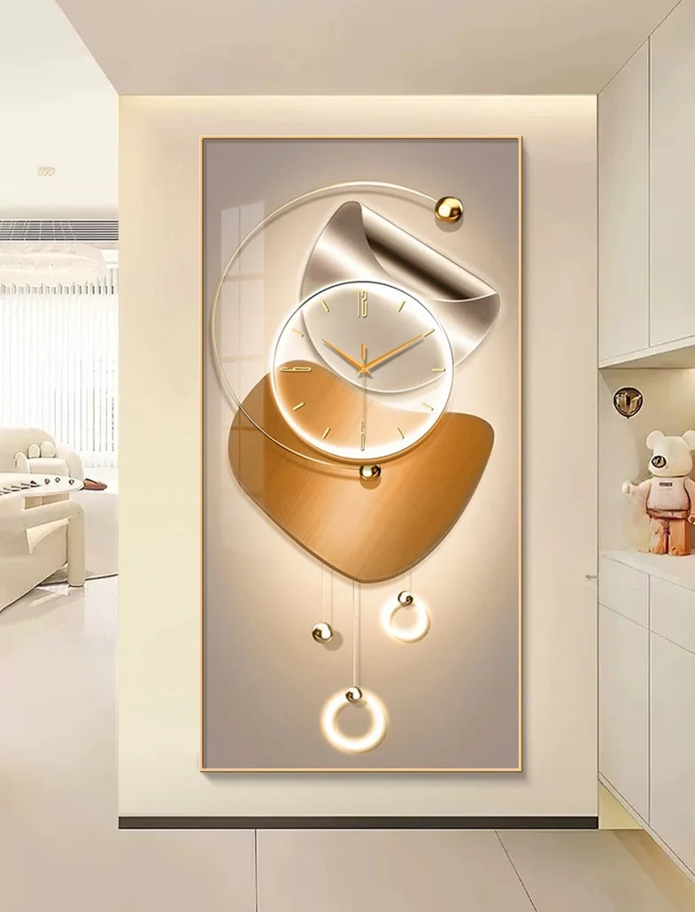 Modern Abstract Wall Clock Elevate your space with this striking contemporary wall clock l