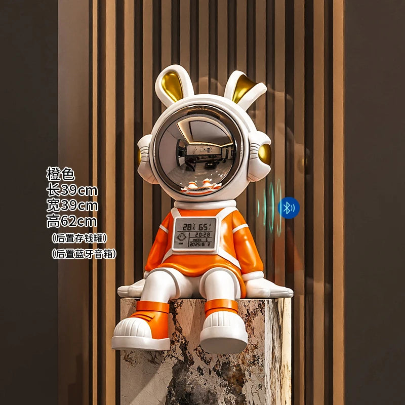 Astronaut Rabbit Sitting Desk Decoration Luxury Living Room