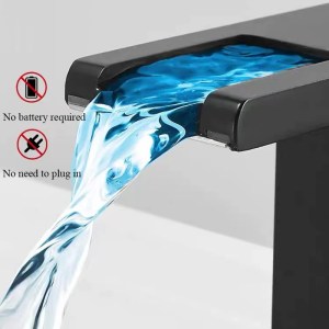 Luxury LED Black Basin Faucet Tall And Short Tap Bathroom Single Handle Cold and Hot Water Flow Produces Electricity - Image 10