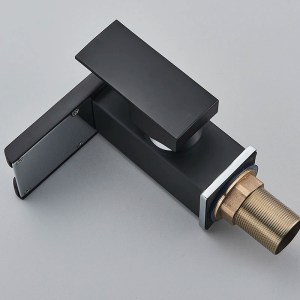 Luxury LED Black Basin Faucet Tall And Short Tap Bathroom Single Handle Cold and Hot Water Flow Produces Electricity - Image 6