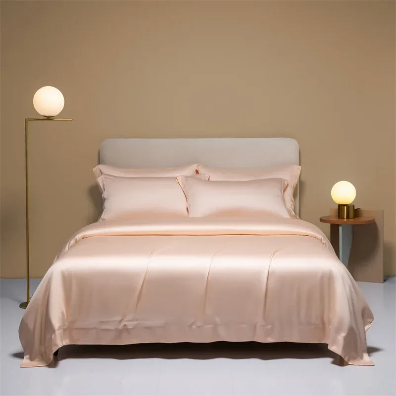 Natural Mulberry Silk Luxury Duvet Cover High-Quality Solid Color Quilt Cover Single Double King Size Cover 150x200 240x260