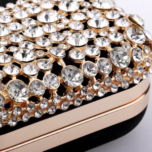 Hollow Out Fashion Women Evening Bags With Diamonds Shoulder Chain Handbags Wedding Bridal Female Purse Sequined Holder - Image 6