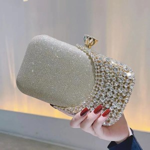 Hollow Out Fashion Women Evening Bags With Diamonds Shoulder Chain Handbags Wedding Bridal Female Purse Sequined Holder - Image 13
