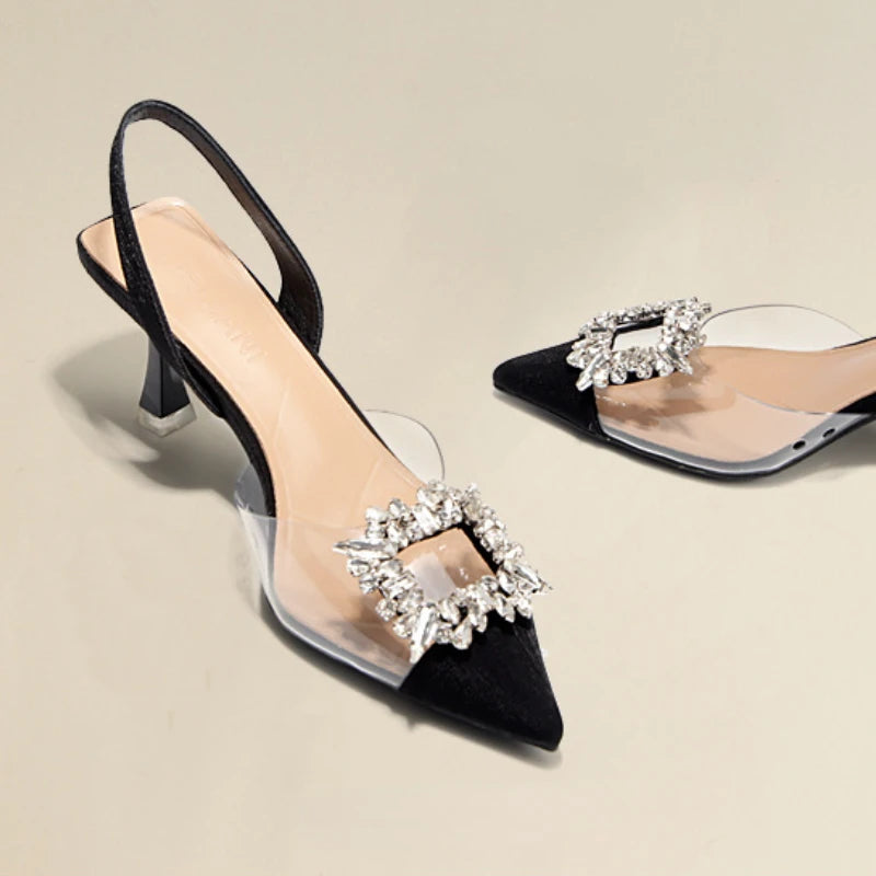 Summer Women High Heels Shoes Luxury Crystal Women Sandals