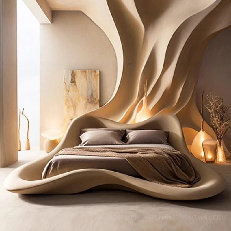 Bedroom Fashionable Beds Soft Design Simple Comfortable  Bed