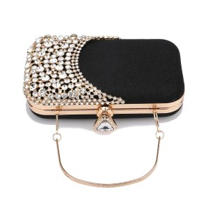 Hollow Out Fashion Women Evening Bags With Diamonds Shoulder Chain Handbags Wedding Bridal Female Purse Sequined Holder - Image 7